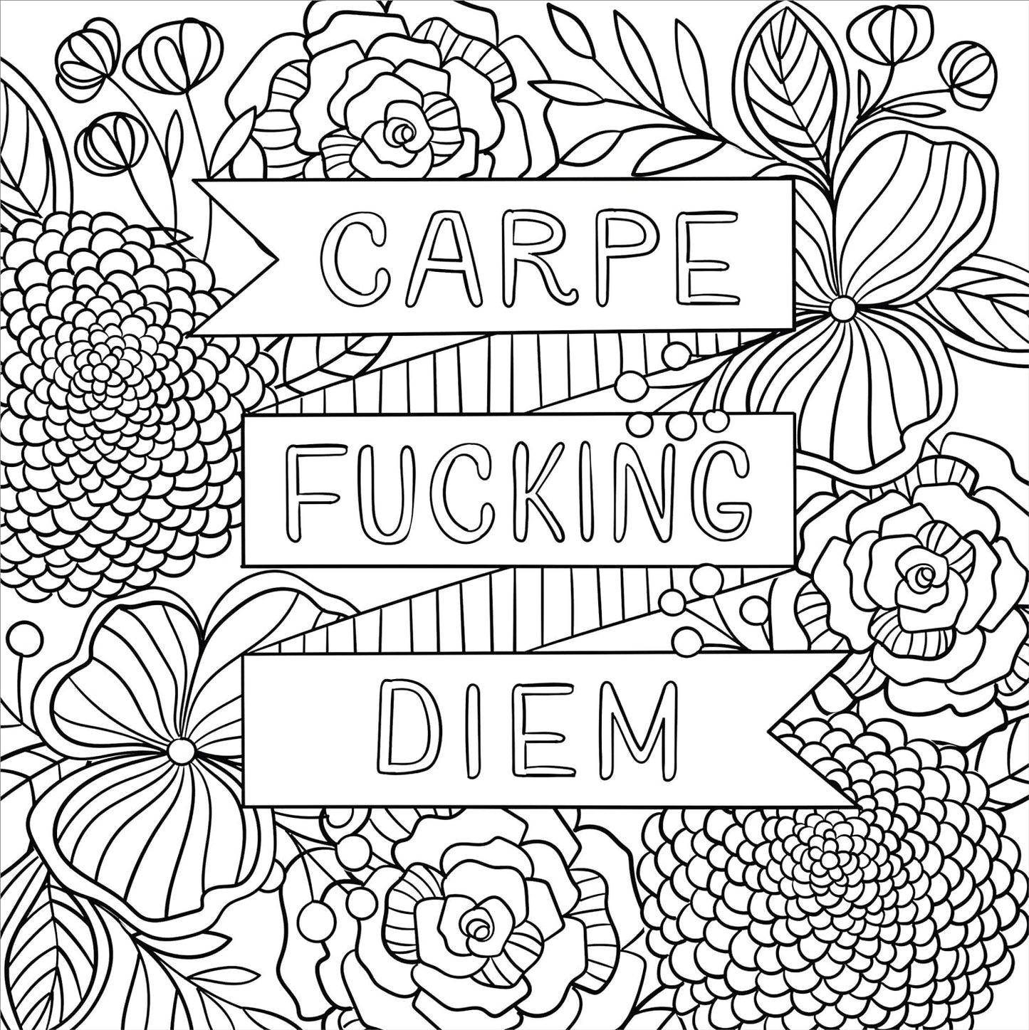 ADULT Colouring Book Inner F*cking Peace