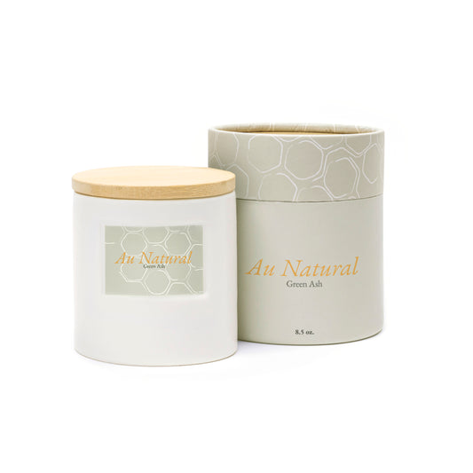 Natural  (Unscented) Green Ash Candle 8.5oz