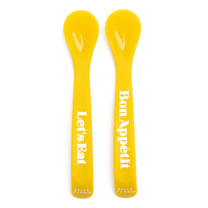 Bella Tunno Spoon Set "Lets eat " Yellow