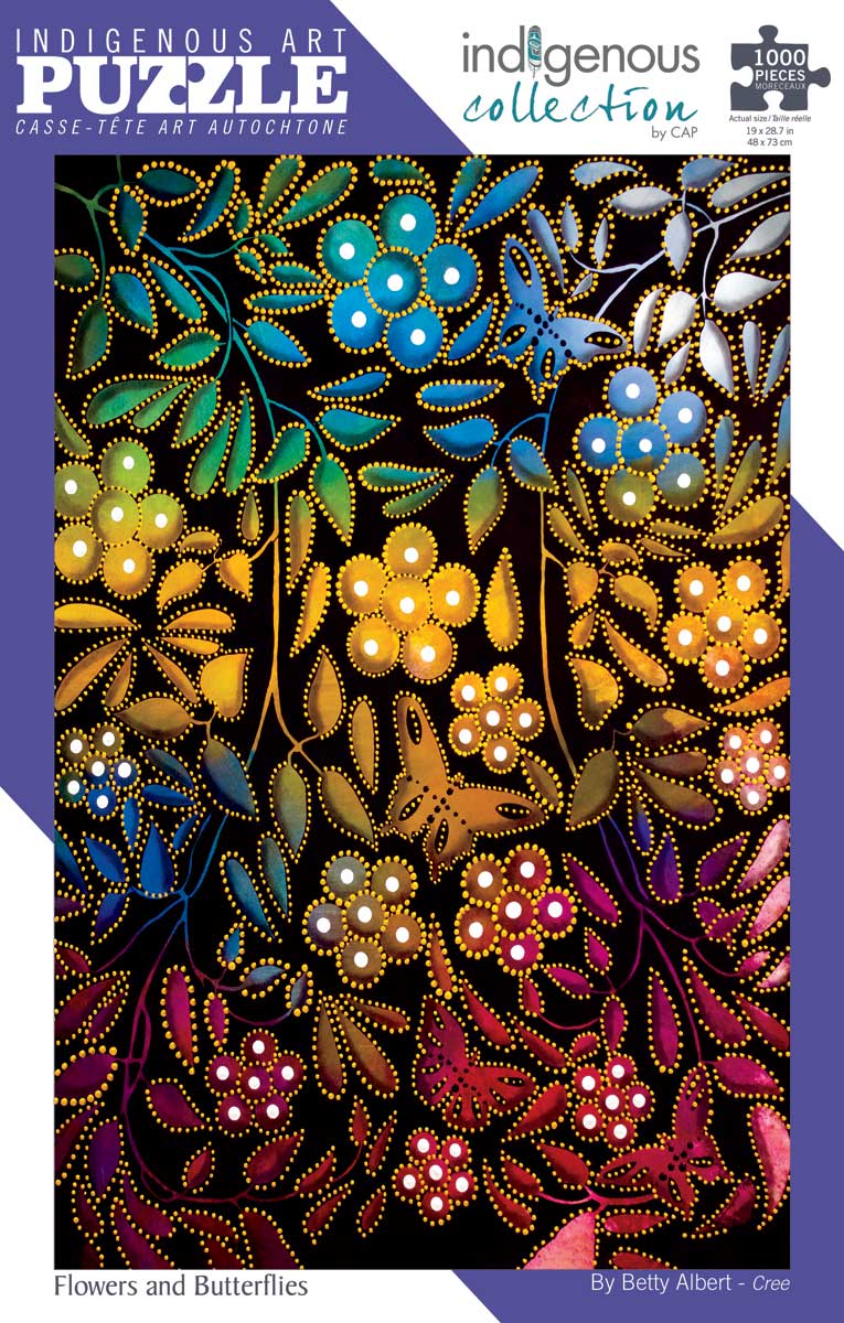 Flowers & Butterfly 1000 piece puzzle