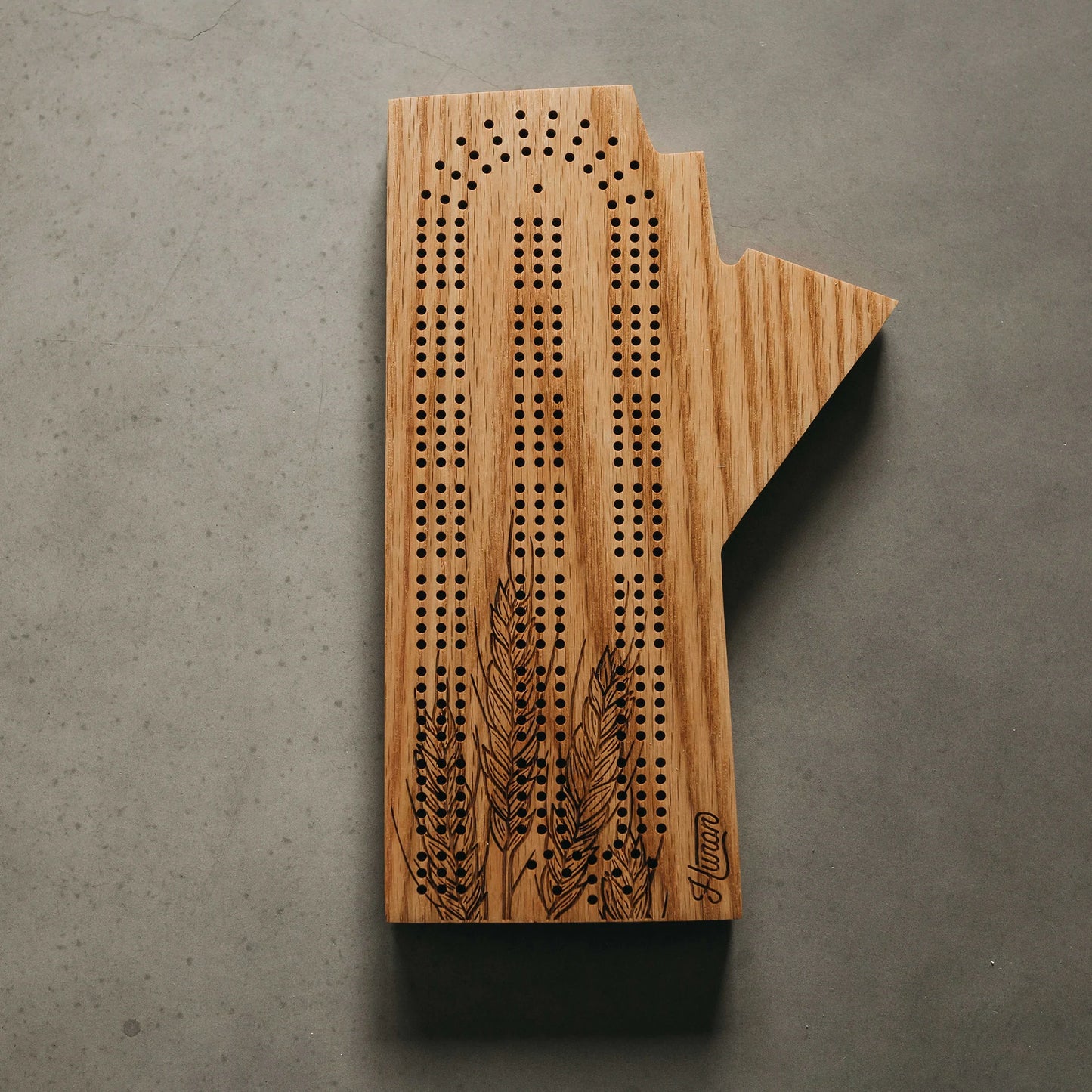 Crib Board Light Wheat Engrave