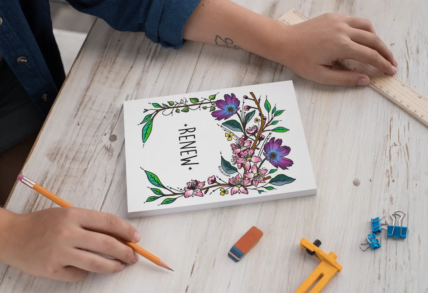 Its Ok Its Art Journal Notebook - Renew