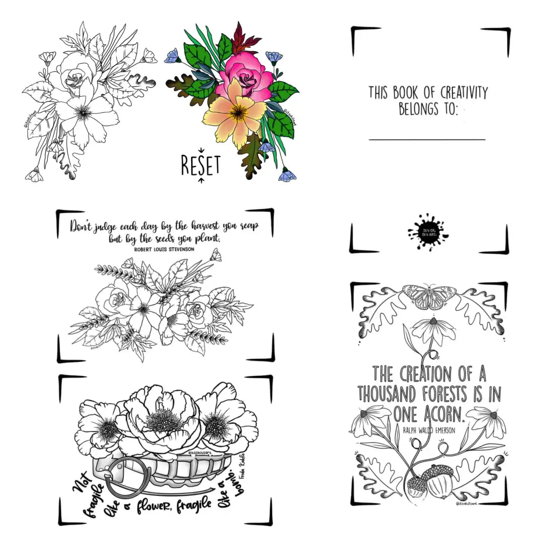 Its Ok Its Art Journal Notebook - Reset
