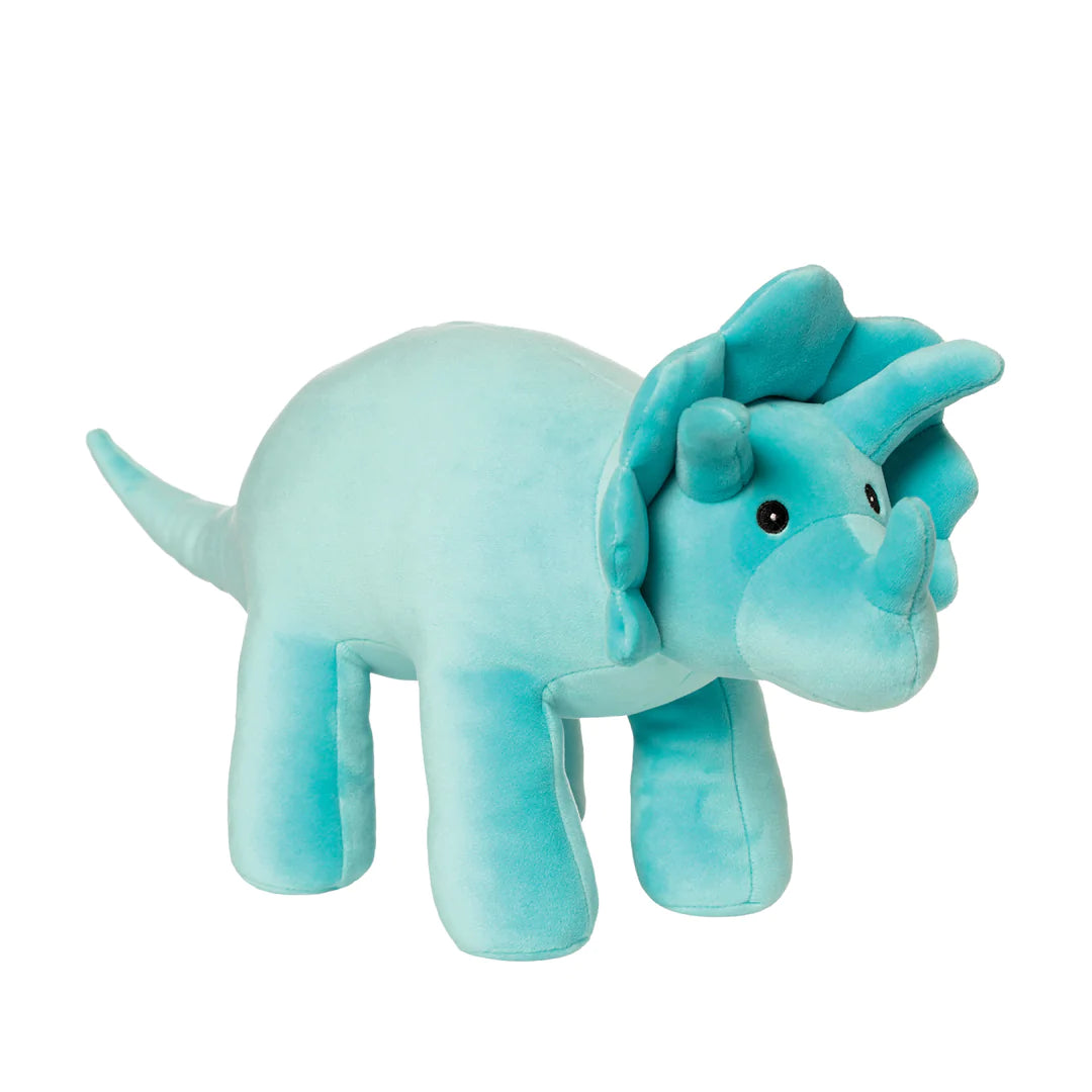 Velveteen Dino Spike Triceratops - Aqua