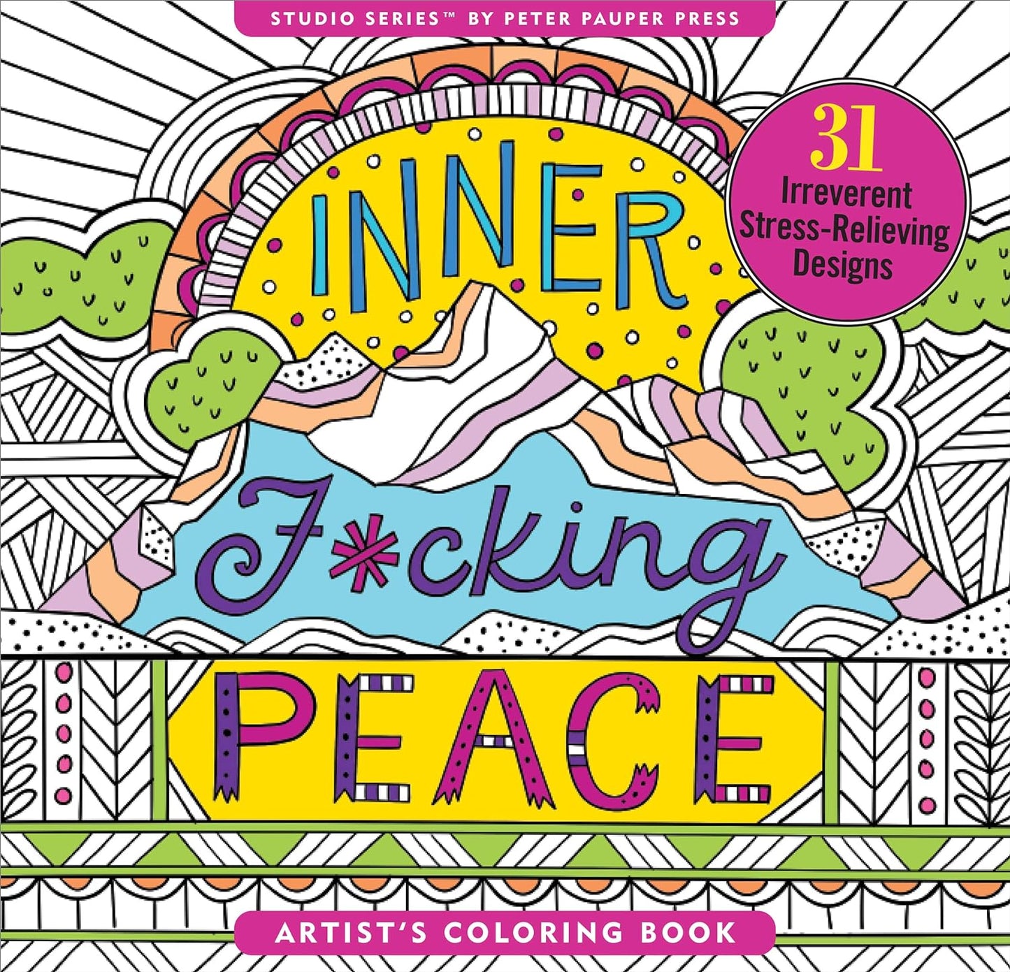 ADULT Colouring Book Inner F*cking Peace