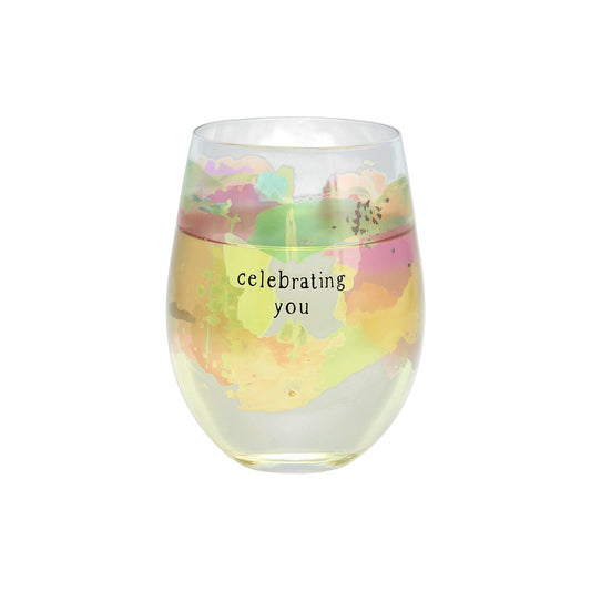 Celebrating You Wine Glass